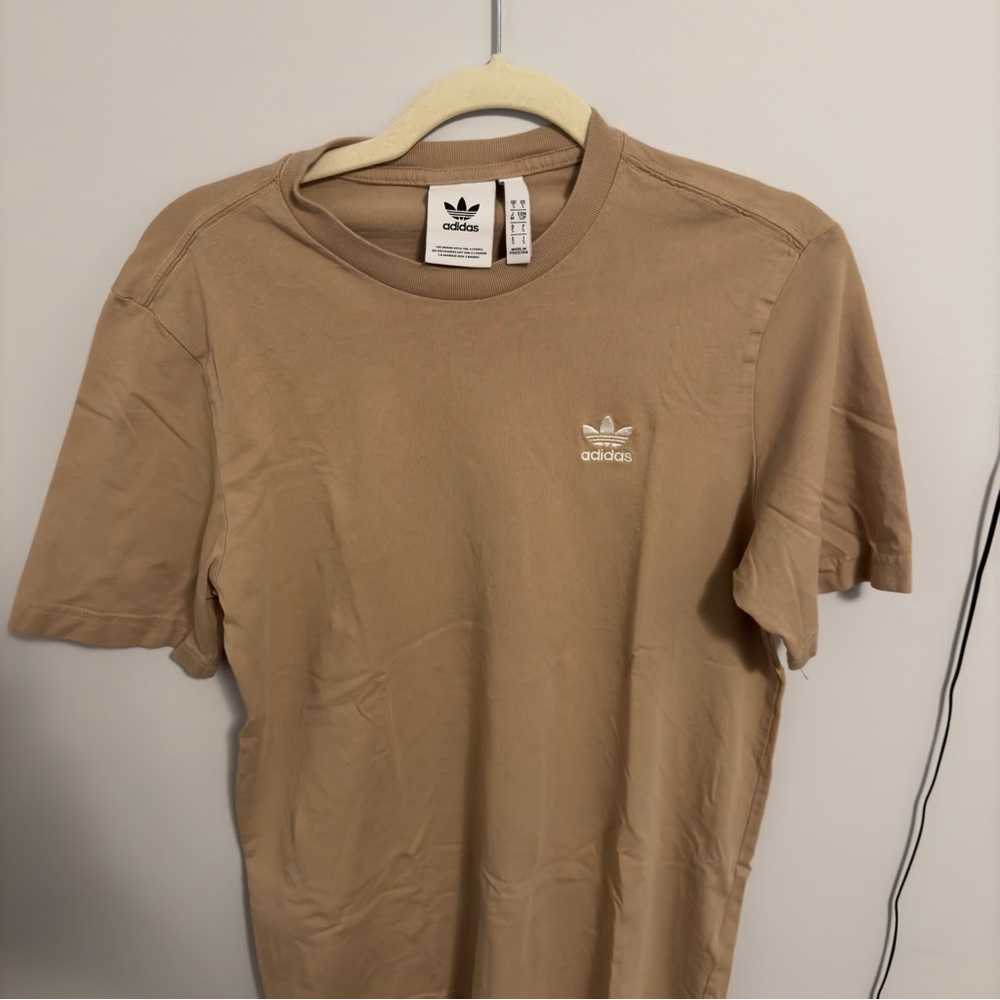adidas Original’s Adicolor Trefoil Essentials Tee - Beige H34634